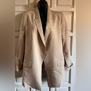 Women's Tan Blazer Coat